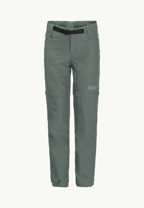 zip-off ZIP OFF PANTS ACTIVE hedge – JACK K - Kids\' 116 green - WOLFSKIN trousers