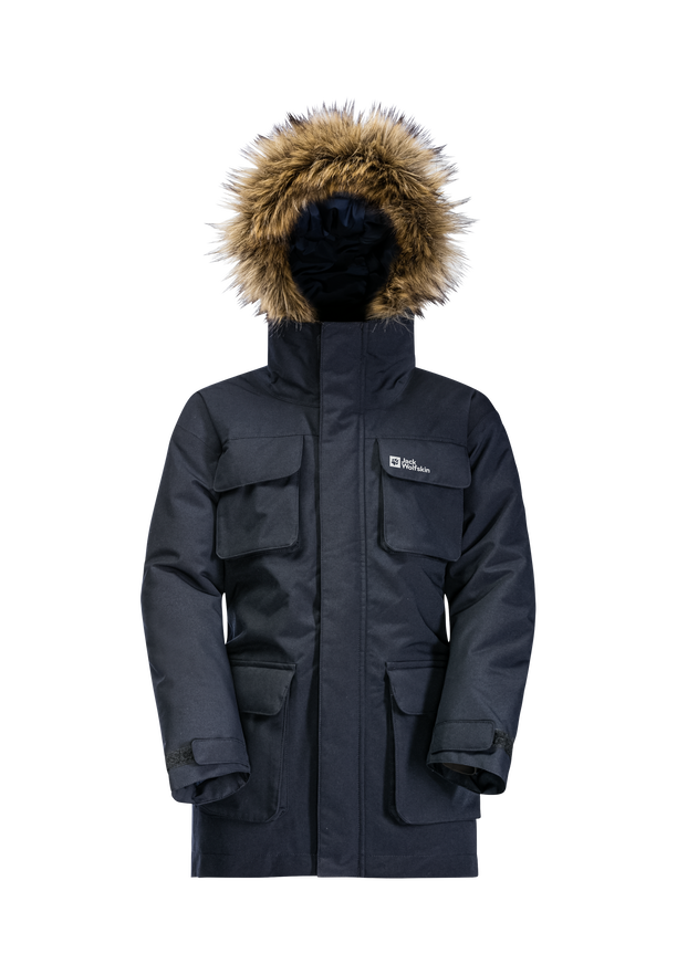 GLACIER PEAK PARKA K night blue 92 Kids waterproof winter jacket JACK WOLFSKIN