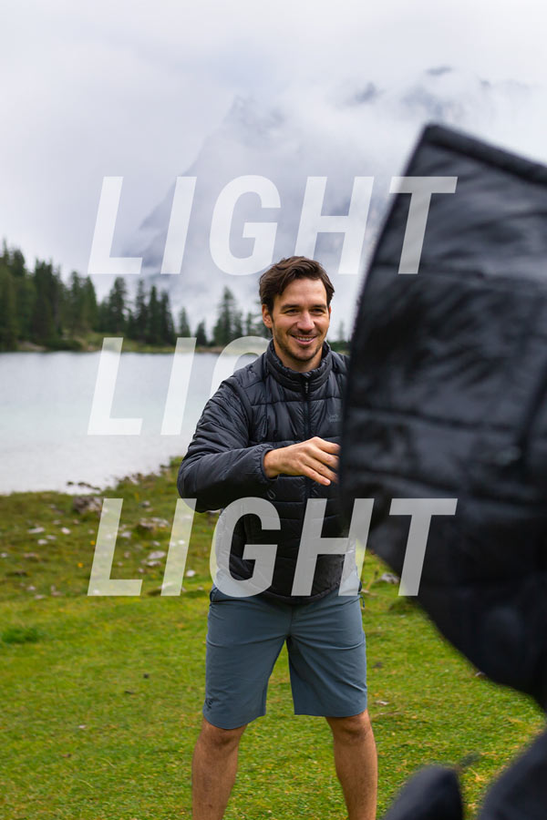 Man feels jacket