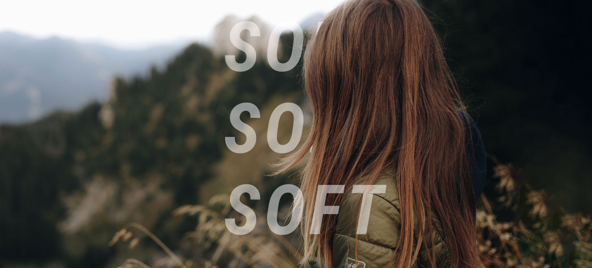 Girl looks into the forest