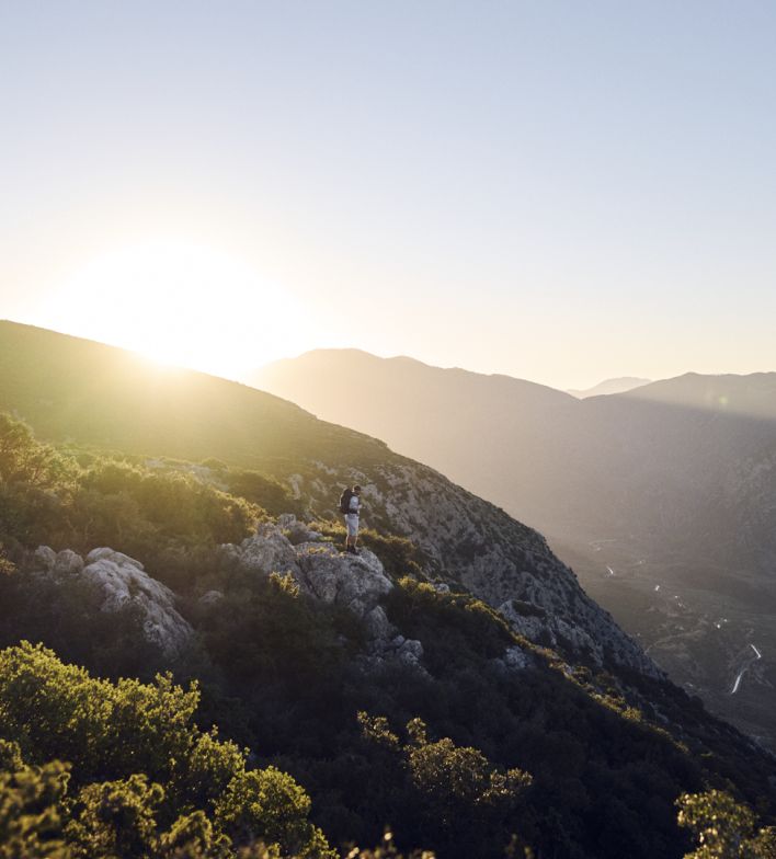 Landscape with sun